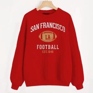 San Francisco Football Est 1946 Red San Francisco Football Team Sweatshirt
